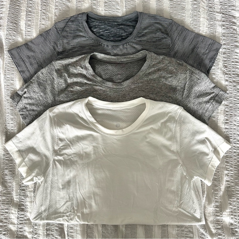 Set of 3 Lululemon workout tees